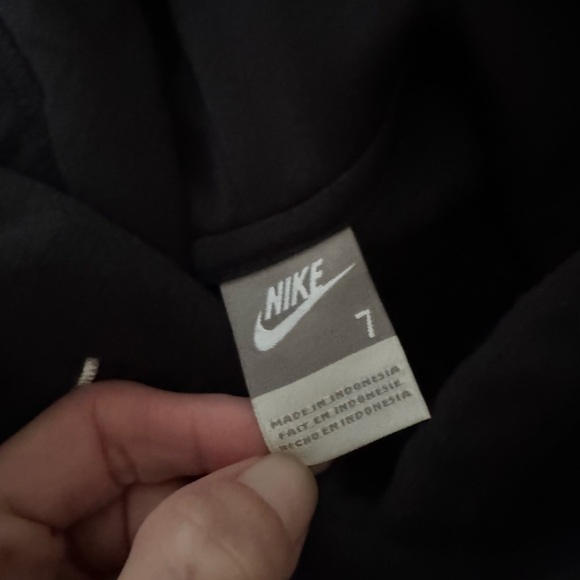 NWT Vintage Nike grey tag black & yellow 2pc hoodie & pants outfit set 6-7 boys - Picture 2 of 4